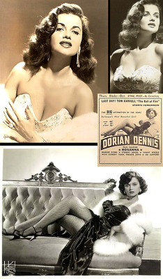 Dorian Dennis   aka. &ldquo;Burlesque&rsquo;s Most Beautiful Girl&rdquo;.. A Brooklyn girl whose parents were both pharmacists, Miss Dennis initially had aspirations to become a doctor. She studied pre-med at New York University, and earned a BA in