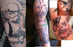 fuckyeahtattoos:  This is some of my sleeve so far in various