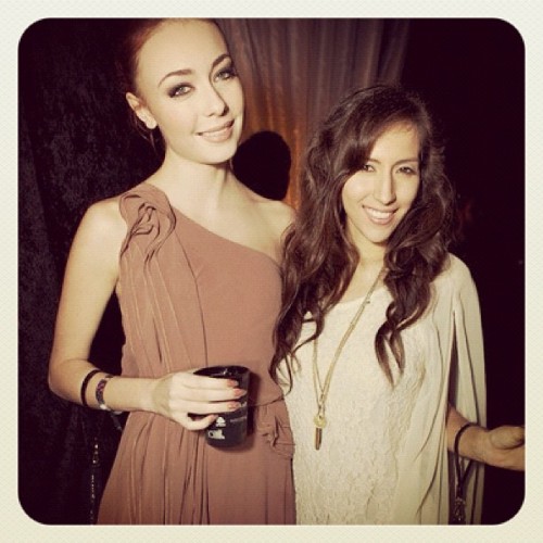 At the xbiz awards last night. Way 70’s. I’m stoned & she’s too tall for me. (Taken with instagram)
