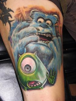 fuckyeahqualitytattoos:  wonderful Monsters, Inc. piece done