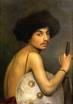 cavetocanvas:  Jean-Léon Gérôme, Bishari, Bust of a Warrior,