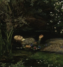 pylore:  Ophelia, John Everett Millais - 1851-1852. Oil on canvas.