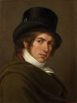 necspenecmetu:  Pietro Benvenuti, Self-Portrait with a Top Hat,