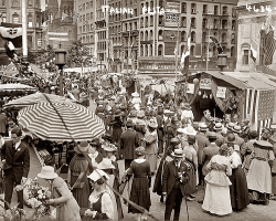 librar-y:   Italian Festa. Circa 1912 street festival in New