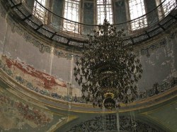 darkhaus:  A chandelier inside the St. Sophia Church, a Russian