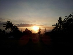 Sun is going down Hilo side