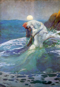 deadpaint:  Howard Pyle, The Mermaid 