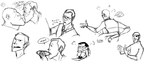 jannelle-o:  @.@ Random doodles  asdfghg dat teeny weenie Medic <3