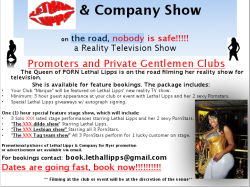 lethallippsxxx:  ATTENTION PROMOTERS & STRIP CLUBS ALONG