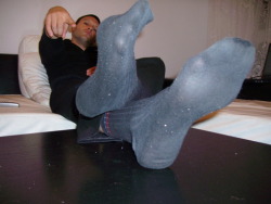 socks2sniff:  Master with sweaty socks for fag to sniff 