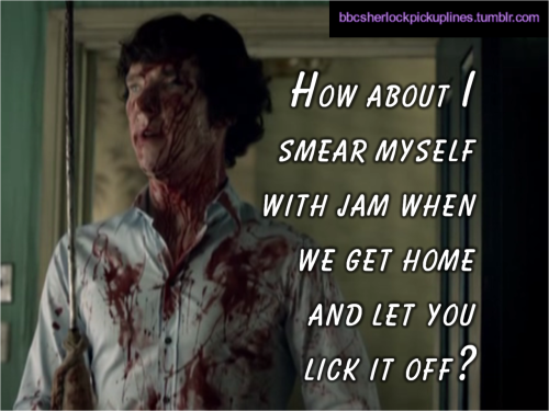 “How about I smear myself with jam when we get home and let you lick it off?” Submitted by tophatsandfedoras.
