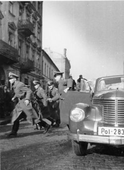 ifthisisaman:  Members of the Sicherheitsdienst (SD) during a