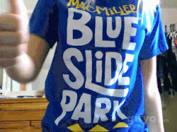 simplymacmiller:  http://your1and-only.tumblr.com/post/16299996209/mac-miller-blue-slide-park-tee#notes
