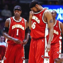  Rasheed Wallace scored 20 points in his only game with the Hawks.