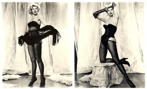 Lily Ayers   (aka. “Lorali”) Began her Burlesque career in 1950; as a showgirl at the ‘Flamingo Hotel’, in Las Vegas.. A year later, met Lillian Hunt at the 'New Follies Theatre’ in Los Angeles, and began dancing there