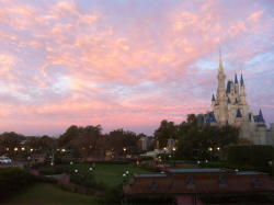 kalynnn:  Took this yesterday morning…the sunrise over Cinderella’s