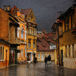 bluepueblo:  Ancient Street, Brasov, Romania photo via squidlysue