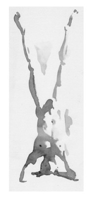 drawingdetail:  Wendy Artin, Alex Shoulderstand, 2002. Watercolour