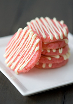 cupcakes-for-breakfast:  White Chocolate &amp; Cherry Shortbread Cookies | Love and Olive Oil  HHNNNGGGGGG