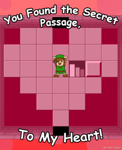 dodongodislikessmoke:  Zelda Secret Passage Valentine by ~spacepig22