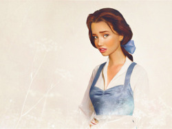 Belle as a human! edit:and as her first job, she makes light