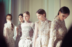 Backstage at Valentino S/S 2012, Haute Couture