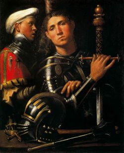 tourettesyndrome: Giorgione, Portrait of a Warrior and his Squire, 