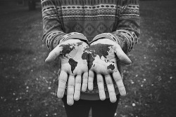  whole world in his/her hands…