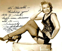  Nita Kindall Vintage 40’s-era promo photo personalized: “To Harold, Wishing you lots of luck, happiness, success, and etc — Sincerely, Nita Kindall (Houston, Tex.) 5-23-‘42..” 