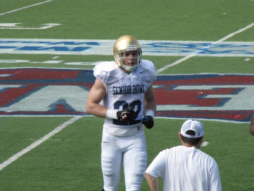 Notre Dame’s Harrison Smith at the 2012 Senior Bowl