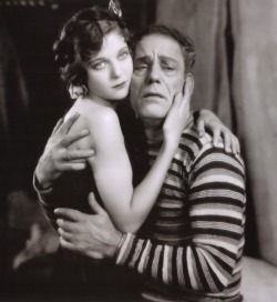 lacyceleste:  Loretta Young & Lon Chaney Sr. in “Laugh,