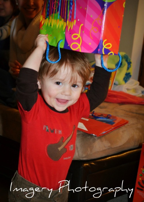 <p>Parker having a blast at his brother’s birthday party!</p>