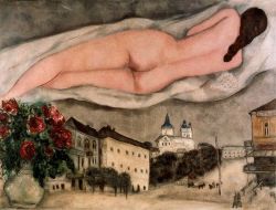 mrkiki:  Marc ChagallNude over Vitebsk. 1933oil on canvas 
