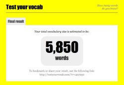fakevermeer:     Test Your Vocabulary: how many words do you
