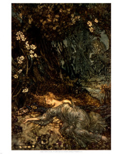 lostinwitchwood:  Arthur Rackham, Titania from Midsummer Night’s