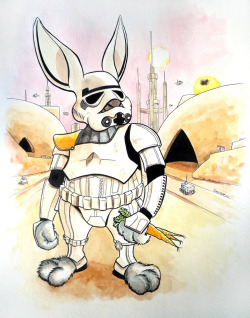 fystarwars:  Rabbit Stormtrooper (by reefdog) 