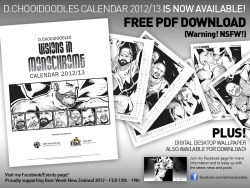 dchooidoodles:  D.ChooiDoodles Calendar 2012/13 is now ready