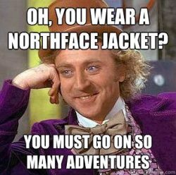 meme-city:  Northface jacket Click for more Awesome Memes @ Meme-City