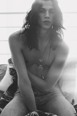 chriscruzism:  Miles McMillan channels Seventies rock god in