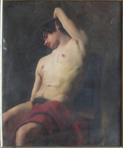 igorsoldat:Half-nude Figure (1866) by Oscar-Pierre Mathieu