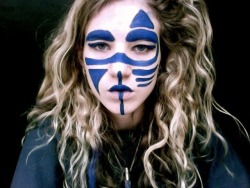 cosmicflavour:  I got bored as saw some facepaint. This is the