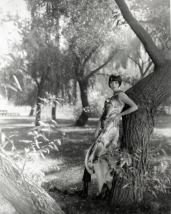 miss-mary-quite-contrary:  Louise Brooks in a forest. 