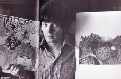 thegilly:Klaus Voormann with his art.