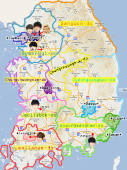 infinitefacts:  The hometowns of Infinite members:  Sunggyu ►