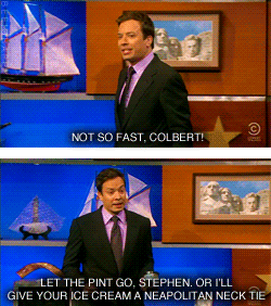 adlegend21:  beeishappy:   Stephen Colbert & Jimmy Fallon
