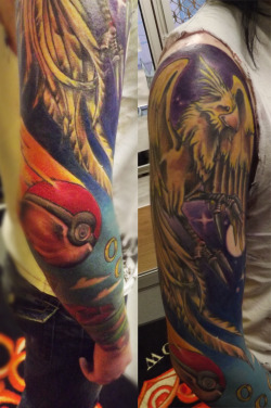 fuckyeahtattoos:  A better from of my sleeve from a different