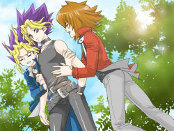 fuckyeahyugi:  horusnokokuenryuu:  Oh Atem. Your Face.  Jealous!Yami