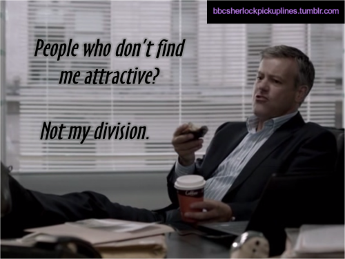 The best of Greg Lestrade, from BBC Sherlock pick-up lines.