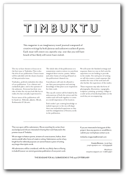 Check out our friends over at Timbuktu! If you’re looking