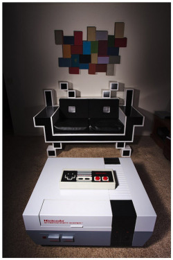 insanelygaming:  Video Game Furniture - by Matt Cyborgelt Note